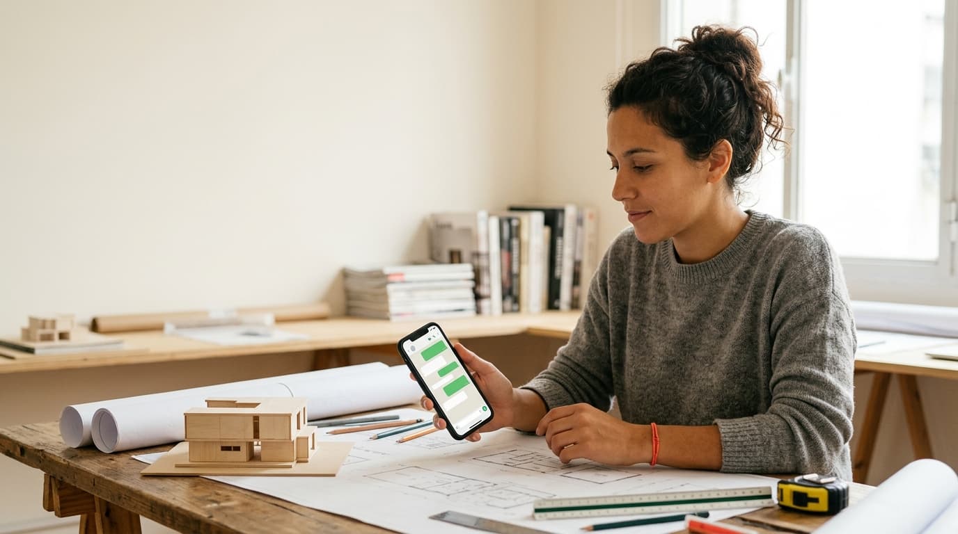 Facturá honorarios de arquitectura por WhatsApp