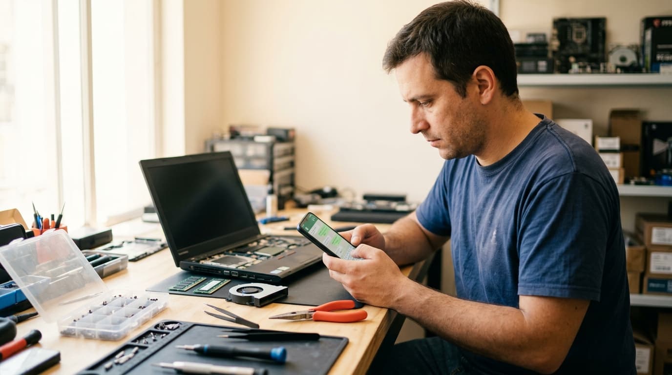 Facturá reparación de PCs y notebooks por WhatsApp